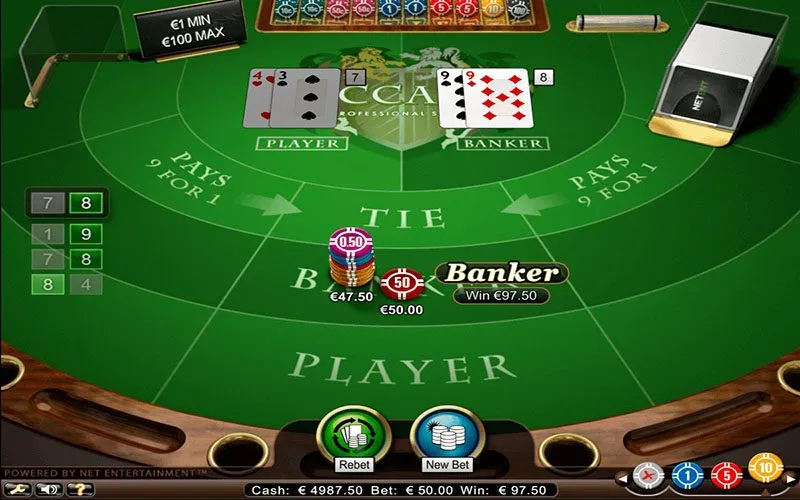 Baccarat sở hữu mức thưởng cực hấp dẫn