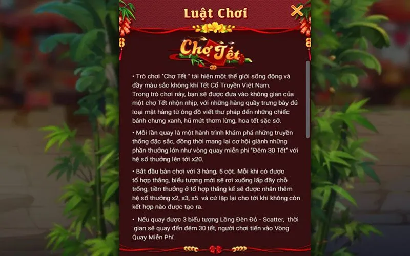 Luật quay thưởng siêu dễ nhớ của Chợ tết Vinbet