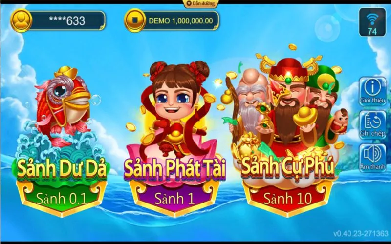 Những sảnh săn thưởng có tại game